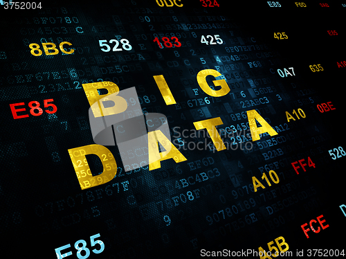 Image of Information concept: Big Data on Digital background