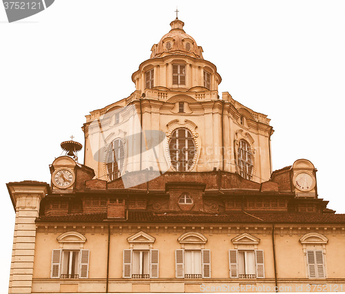 Image of San Lorenzo church, Turin vintage