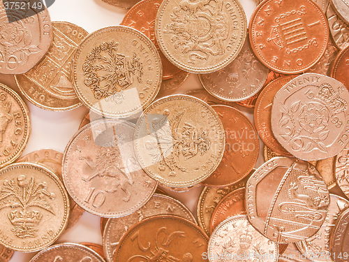 Image of  Pound coins vintage