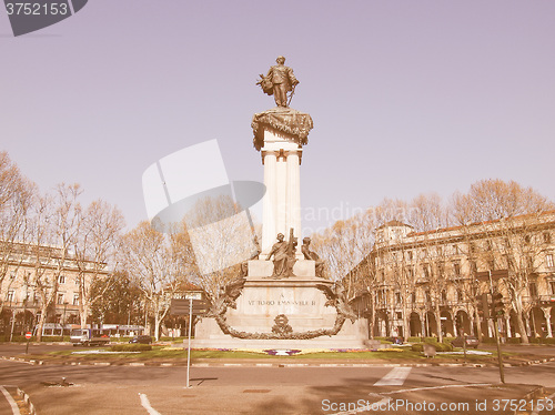 Image of Vittorio Emanuele II statue vintage