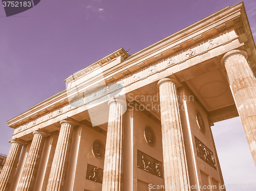 Image of Brandenburger Tor Berlin vintage