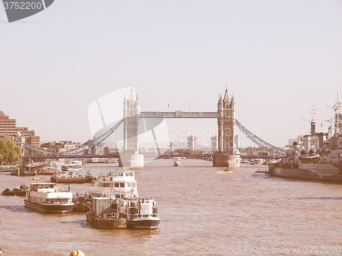 Image of Tower Bridge, London vintage