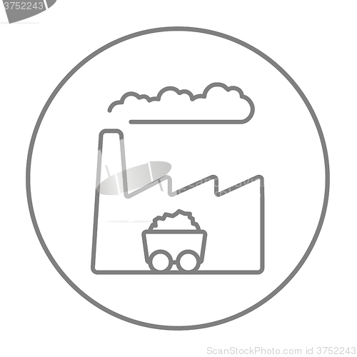 Image of Factory line icon.