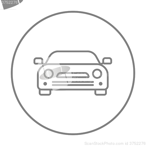 Image of Car line icon.