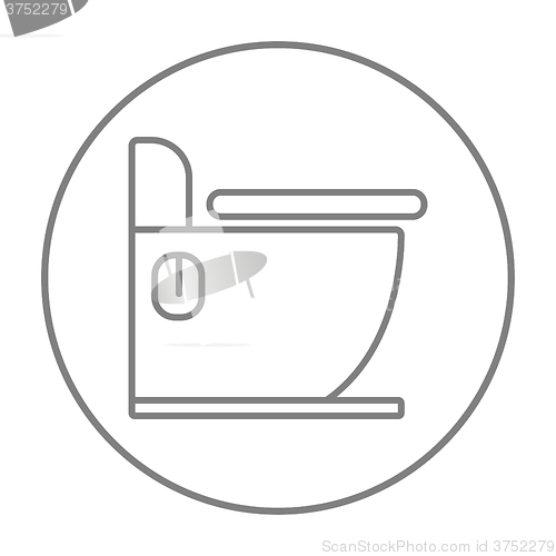 Image of Toilet line icon.