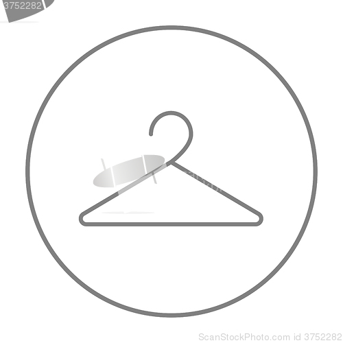Image of Hanger line icon.