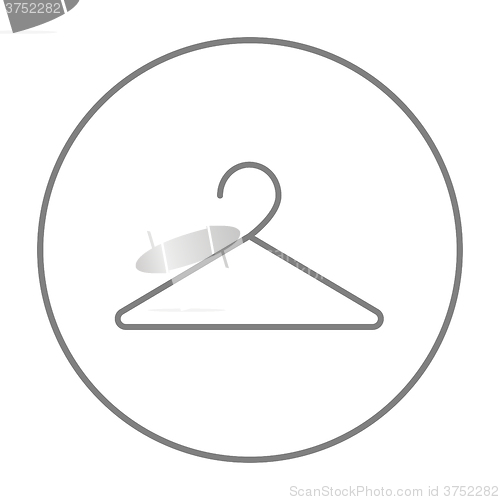 Image of Hanger line icon.