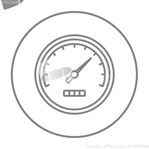 Image of Speedometer line icon.