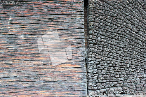 Image of real old oak wood texture