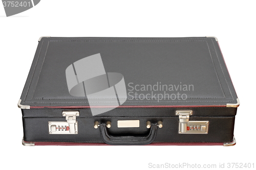 Image of isolated black briefcase