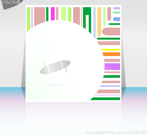 Image of stroke shape frame design elements with blank frame, vector background