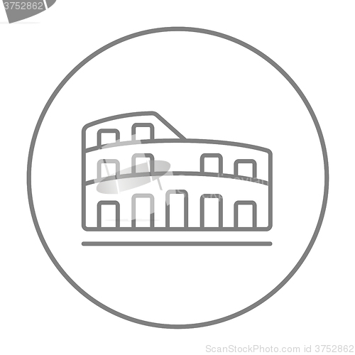 Image of Coliseum line icon.