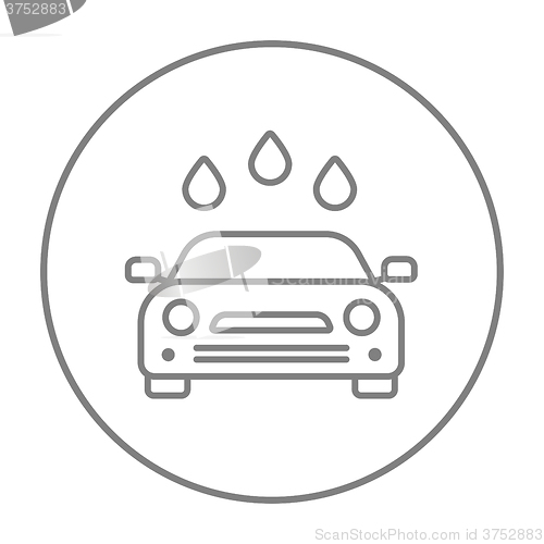 Image of Car wash line icon.