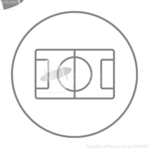 Image of Stadium layout line icon.