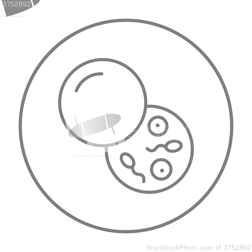 Image of Donor sperm line icon.