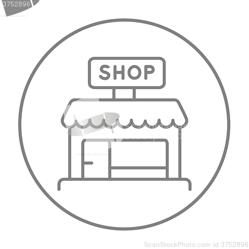 Image of Shop line icon.