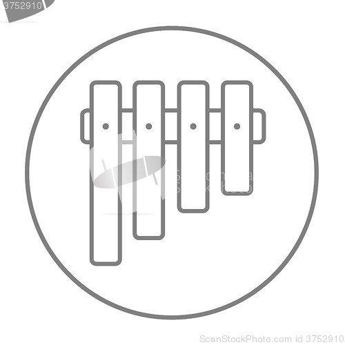 Image of Vibraphone line icon.