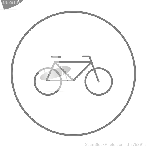 Image of Bicycle line icon.