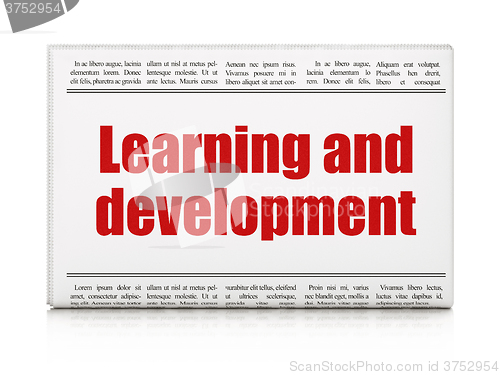 Image of Learning concept: newspaper headline Learning And Development