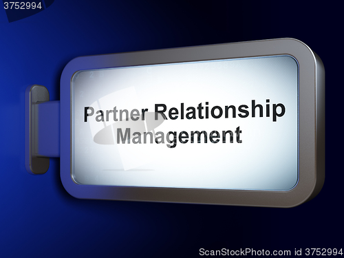 Image of Business concept: Partner Relationship Management on billboard background