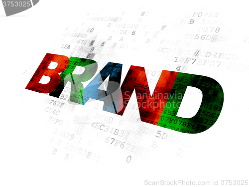 Image of Marketing concept: Brand on Digital background