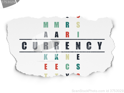 Image of Currency concept: Currency in Crossword Puzzle