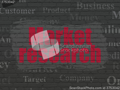 Image of Marketing concept: Market Research on wall background