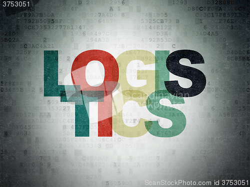 Image of Business concept: Logistics on Digital Paper background