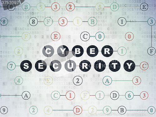 Image of Privacy concept: Cyber Security on Digital Paper background