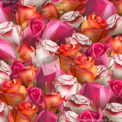 Image of Abstract background of flowers. EPS 10