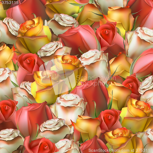 Image of Abstract background of flowers. EPS 10