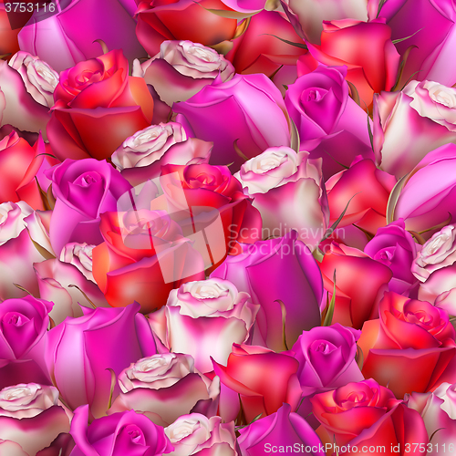 Image of Abstract background of flowers. EPS 10