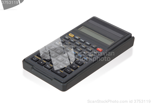 Image of Dirty old calculator isolated