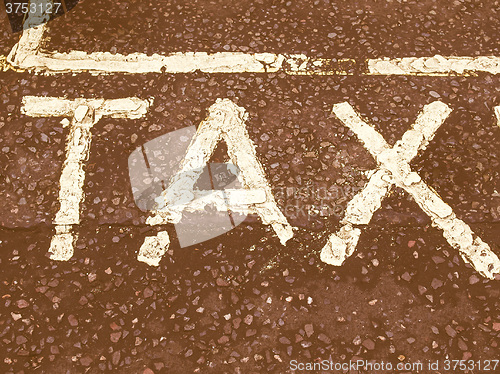 Image of  Tax picture vintage