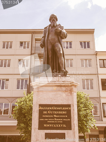 Image of Gutenberg Monument vintage