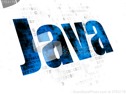 Image of Programming concept: Java on Digital background