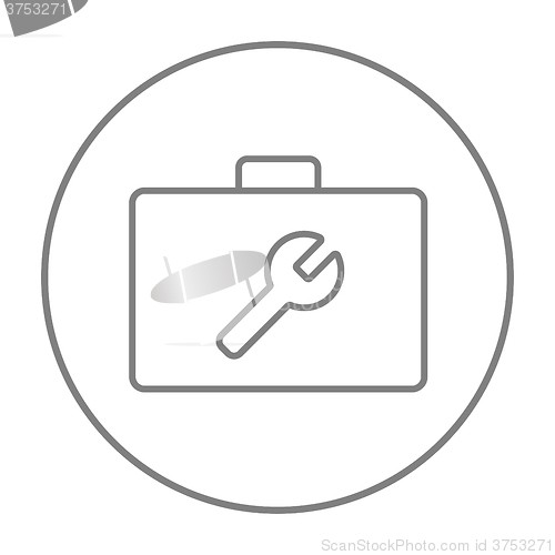 Image of Toolbox line icon.