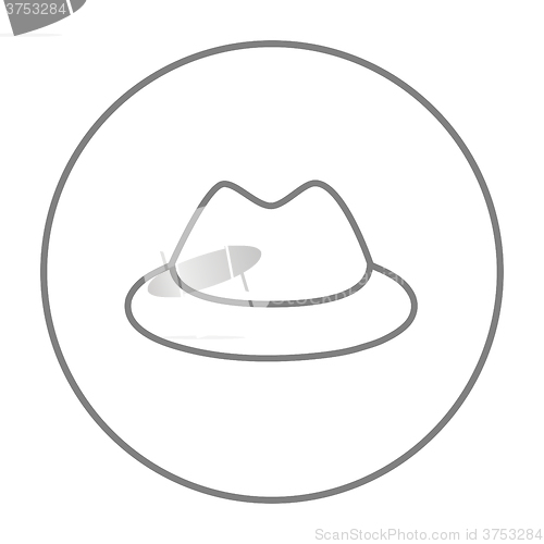 Image of Classic hat line icon.