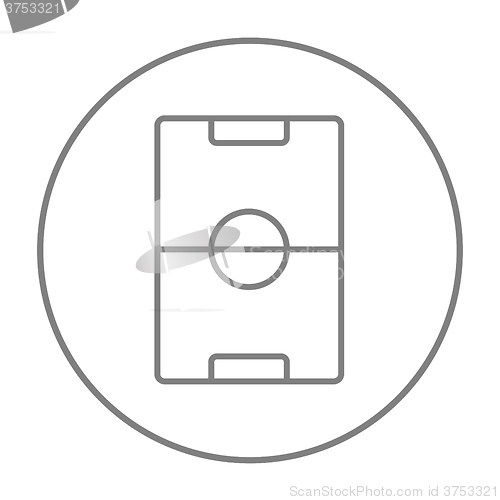 Image of Stadium layout line icon.