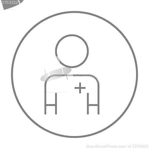 Image of Nurse line icon.