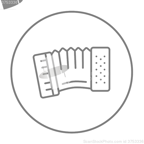 Image of Accordion line icon.