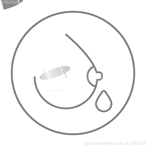 Image of Breastfeeding line icon.