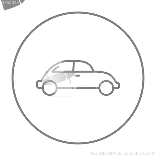 Image of Car line icon.