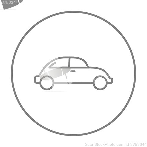 Image of Car line icon.