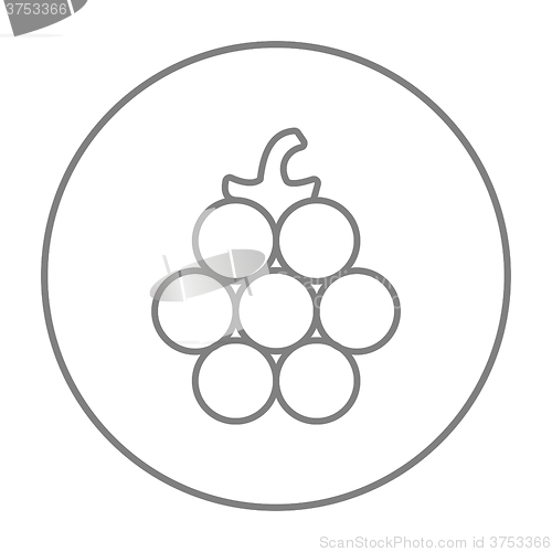Image of Raspberry line icon.