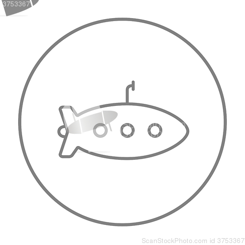 Image of Submarine line icon.