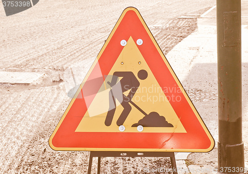 Image of  Road works vintage