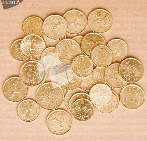 Image of  Euro coins vintage
