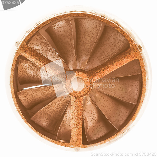 Image of  Rusty old fan isolated vintage