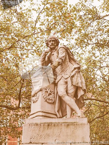 Image of Shakespeare statue vintage